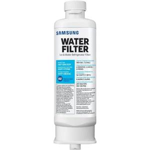 SAMSUNG Genuine Filter for Refrigerator Water and Ice, Carbon Block Filtration, Reduces 99% of Harmful Contaminants for Clean, Clear Drinking Water, 6-Month Life, HAF-QIN/EXP, 1 Pack (Pack of 1)