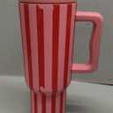 Simple Modern 40 oz Valentine's Day Trek Tumbler with Handle and Straw Lid | Cup Holder Friendly Insulated Stainless Steel Travel Mug | Lovers Lane