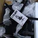 COLAMY Ergonomic Mesh Office Chair with Footrest, High Back Computer Executive Desk Chair with Headrest and 4D Flip-up Armrests, Adjustable Tilt Lock and Lumbar Support-Black