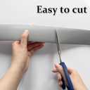 2 x Floor Transition Strip Self Adhesive Flat Laminate Floor Cover Strip Carpet to Tile Transition Strip for Laminate Flooring Vinyl Floor Transition Strip Threshold Strip Home Improvement(Grey,9.8Ft) (2in x 10ft, Gray)