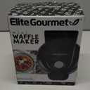 Elite Gourmet EWM013B Electric Nonstick Mini Waffle Maker with 5-inch cooking surface, Belgian Waffles, Compact Design, Hash Browns, Keto, Snacks, Sandwich, Eggs, Easy to Clean, Black