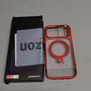 CASEKOO Christmas Merry Stand for iPhone 17 Pro Max Case [360 Spin Magnetic Kickstand][Fit for MagSafe][17FT Military Protection] Slim Polished Frame Titanium Alloy Sturdy Stand 6.9", Red