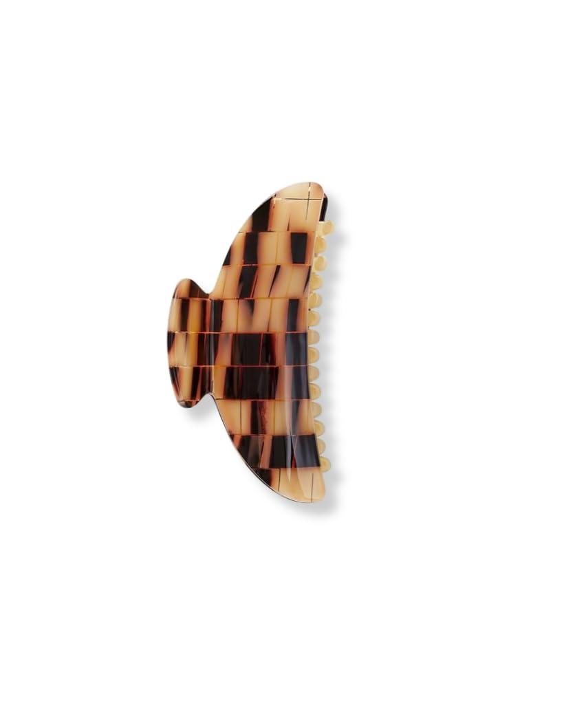 MACHETE Women Hair Clip Midi Heirloom Claw Clip, 3.5 inch Hair Clamp Fashion Hair Accessories (Blonde Checker)
