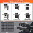 QuliMetal 18.75" Grill Grates and Genesis II Flavorizer Bars and Heat Deflector Replacement Parts for Weber Genesis II 300 /LX 300, 66095 66795 66040 Parts for Weber Genesis II Grill Parts