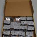 32 Pcs Rectangle Chair Leg Floor Protectors for Hardwood - Silicone Felt Furniture Pads, Scratch/Noise Reducing Covers, Large (Fit Perimeter 5" to 5-7/8")