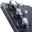 ESR for Samsung Galaxy S25 Ultra Camera Lens Protector, Individual Lens Protectors, Ultra-Thin Tempered Glass with Aluminum Edging, Case Friendly, 2 Set, Black