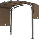 85''x 208'' Universal Doubleton Steel Pergola Replacement Cover for Pergola L-PG080PST, (Brown)