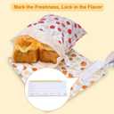 Beeswax Bread Bags for Sourdough, Large Reusable Beeswax Bags for Homemade Breads, 2 Pack Sourdough Bread Baking Supplies Bees Wax Bag for Food Storage Keep Fresh
