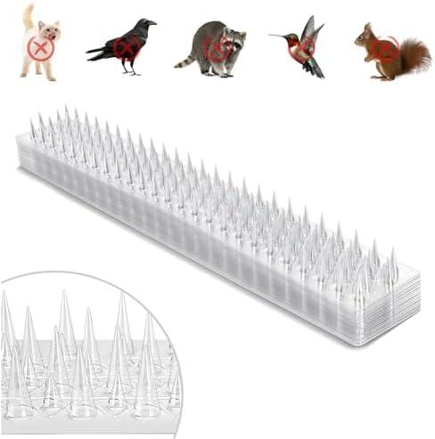 Amazon.com : Zipcase 36-Pack Clear Transparent PVC Bird Spikes-Advanced Dual-Length Spikes for Narrow Landing Gaps and Precision Deterrence,Effectively Guarding Against Birds,Pigeons,Cats,Squirrels,and Raccoons. : Patio, Lawn & Garden