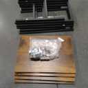 Homeiju Black Bookshelf, 4 Tier Small Bookcase, Black Metal Small Bookcase, Book Shelf Organization and Storage for Living Room, Bedroom, and Home Office