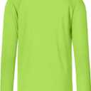 Boys UPF 50+ Swim Shirt Long Sleeve, 1 or 2 Pack UV Sun Protection Rash Guard, Youth Kids SPF Water Shirts for Beach Surf (10, Green)