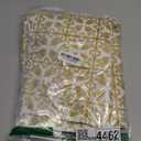 misaya Rectangle Vinyl Table Cloth, Elastic Fitted Flannel Backed Tablecloth, 100% Waterproof Plastic Table Cover Fits Folding Tables for Picnic, Camping, Outdoor (Gold, 36" x 60")