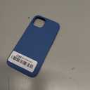 ORNARTO Shockproof Liquid Silicone Designed for iPhone 13 Case Gel Rubber Anti-Shock Cover Case Drop Protection 6.1inch-Blue