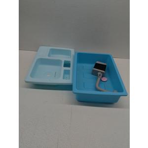 Color Changing Kitchen Sink Toys, Children Electric Dishwasher Playing Toy with Running Water, Upgraded Faucet, Automatic Water Cycle System Play House Pretend Role Play Toys for Boys Girls