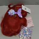 Red Mermaid Wig Kids,Red Curly Wig Long,Halloween Costume Wigs For Kids