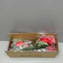 Roberly 6 Pcs Artificial Flowers for Outdoors, Red Fake Geranium Flowers UV Resistant Realistic Silk Faux Plants for Spring Summer Front Door Yard Window Box Indoor Home Decor