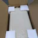 Sooyee Bathroom Trash Can with Lid, 2.4 Gallon Slim Trash Bin, Small Plastic Waste Basket, 10 L Narrow for Bedroom, Kitchen, Office, White