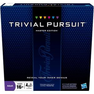 Hasbro Gaming Trivial Pursuit Master Edition Trivia Game, Board Games for Adults and Teens, Includes Electronic Timer, Trivia Games for 2 to 6 Players, Ages 16 and Up 