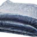 Fleece Throw Blanket 125in x 155in, Blue