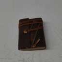 Leather Journal Notebook - Rustic Handmade Vintage Leather Bound Journals for Men and Women - Leather Craft Unlined Paper 300 Pages, Leather Book Diary Pocket Notebook, Diary To Write In (5" x 7") (5" x 7" Inch)