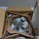 Ulimart Wooden Pants Hangers 12 Pack With Clips - Adjustable Heavy Duty for Skirts, Jeans, Slacks, Shorts (Walnut)