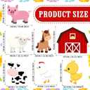 7 Pcs Large Farm Animal Cardboard Cutouts 34.3 Inch Farm Animal Birthday Party Decorations Barnyard Birthday Baby Shower Supplies Farmhouse Theme Barn Lawn Classroom Yard Photography Decor