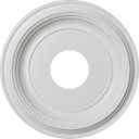 Ekena Millwork 13"OD x 3 1/2"ID x 1 1/4"P Traditional Thermoformed PVC Ceiling Medallion (Fits Canopies up to 7 1/2") (Unfinished)