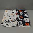 HINGTAI 2Pcs Halloween Kitchen Towels Halloween Hand Towels, 18x26 Inch Drying Cloth Towel Halloween Scary Halloween Dish Towels for Kitchen Home, Living Room Dining Room Table Decor