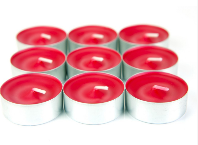 10 X RED TEA LIGHTS HOURS LONG BURN NIGHT LIGHT SCENTED CANDLES (PACK OF 5)