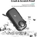 Screen Protector+Carrying Case for Insta 360 X5/360 X4, Protective Storage Bag with Carabiner,Portable Traveling Accessories for Insta360X5
