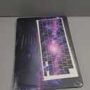 Compatible with New MacBook Air 15 inch Case with Liquid Retina Display and Touch ID 2023 Release Model A2941 M2, Plastic Protective Matt Durable Hard Shell Case Cover & Keyboard Cover, Purple Galaxy