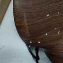 Nordic Creative Resin Lotus Leaf Chandelier Japanese Wave Linear Lamp G9 Wood Grain Bedroom Lamp is Suitable for Country Houses, bedrooms, Living Rooms and Dining Rooms (40cm, Dark)