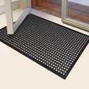Rubber Floor Door mat Anti-Fatigue Commercial Restaurant Floor Mats 36" x 60" New Heavy Duty Non Slip Rubber Kitchen Drainage Mat Black Bar Floor Mat