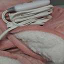 Heating Blanket Heated Throw Blanket 50''X60'' - Electric Throw Pink Ultra Warm Fluffy Electric Blanket for Recliner with 5 Heating Setting & 4 Hour Auto Off, ETL Certified & Overheat Protection (02-baby Pink)