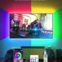 KANTUTOE TV LED Lights, 11.5ft LED Lights for 32-55 Inch TV, RGB TV Backlight Behind with Remote, Music Sync Bluetooth APP Control Strip Lights USB Powered for Bedroom, PC, Gaming Monitor