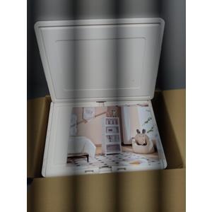 CTSNSLH 4 Tier Plastic Storage Bins and Boxes Organizer - Stackable with Lids for Bedroom, Living Room, Office - Foldable Containers