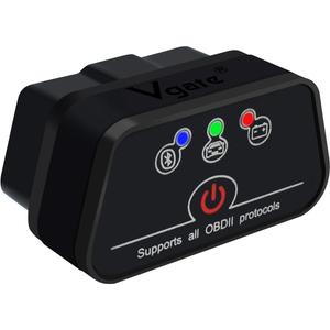 iCar2 OBD2 Bluetooth Adapter Diagnostic Scanner for iOS & Android : Auto-Connect Clear Error Code Live Data Reset Diagnostic Tool (Black)