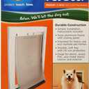 PetSafe Medium Freedom Aluminum Pet Door, Premium White