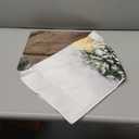 Mocsicka Christmas Wood House Photography Backdrop Xmas Tree Snow Wreath Photo Background Rustic Barn Door Family Kids Holiday Portrait Photo Booth Props (8x6ft)