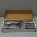 Homemory Gray Flickering Flameless Candles, Battery Operated Acrylic LED Pillar Candles with Remote Control and Timer, Halloween Decor, Set of 5