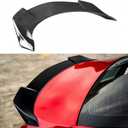 Rear Trunk Spoiler Compatible with 2018-2024 Toyota Camry SE XSE L LE XLE Hybrid, V2 Style Fits for 18-24 Sedan, High Kick Spoiler Wing Lip (Carbon Fiber Pattern)