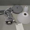 Simple Designs LF2000-WHT Mother-Daughter Floor Lamp with Reading Light, White