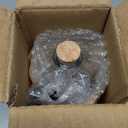 Large Clear Decorative Glass Bottle with Spout and Cork, 32oz, 1 Bottle - Design: Kristal (3in X 11.9in)