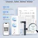 ANGEL X4 Tankless Reverse Osmosis System, 1000 GPD Under Sink RO Filter
Certified to NSF/ANSI 372, Smart TDS & Filter Display, 0.66 GPM Fast Flow, 3:1 Pure-to-Drain Ratio, Up to 3-Year RO Filter