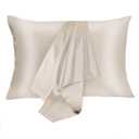 Soft Pillowcase, Hypoallergenic & Smooth, Both Sides Silk, Hidden Zipper, Gift for Women Men