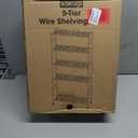 Sakugi Storage Shelves - 5 Tier Shelf Organizer, Heavy Duty Garage Shelving Unit with Leveling Feet, Stable Metal Shelves Organizer for Pantry, Kitchen and Closet, 33.0" W x 12.6" D x 72.0" H, Black