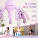 Thigh Trainer for Women, 15-70LB Adjustable Resistance Inner Thigh Exerciser for Pelvic Floor Muscle Repair, Thigh Workout Kegel Exercise Equipment for Shaping, Yoga & Weight Loss at Home Gym