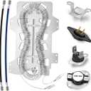 Upgraded DC47-00019A Dryer Heating Element for Samsung DV45H7000EW/A2 DVE45T3400P/A3 DVE50T5300C/A3 DVE45R6100W/A3 DV42H5000EW/A3 DVE45R6100C/A3 DVE50M7450W/A3 DVE50R5200W/A3 DVE50R5400W/A3