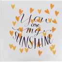 My Sunshine Yellow Heart Photo Album, Holds 120-4"x6" Photos (9.25" X 8.75" X 1.25")