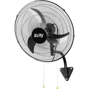 18 inch Industrial Wall Mounted Oscillating Fan, 3-Speed, High Velocity, Max 4200 CFM, Adjustable Tilt, Heavy Duty Metal Outdoor Fans for Patio, Garage, Workshop, Warehouse, Black